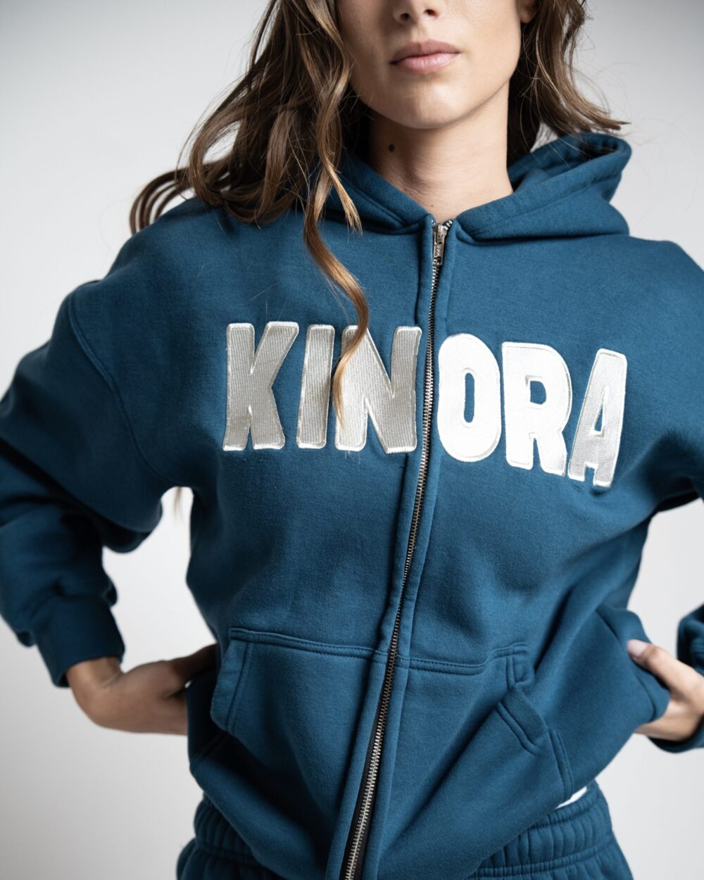 hoodie zip up front view